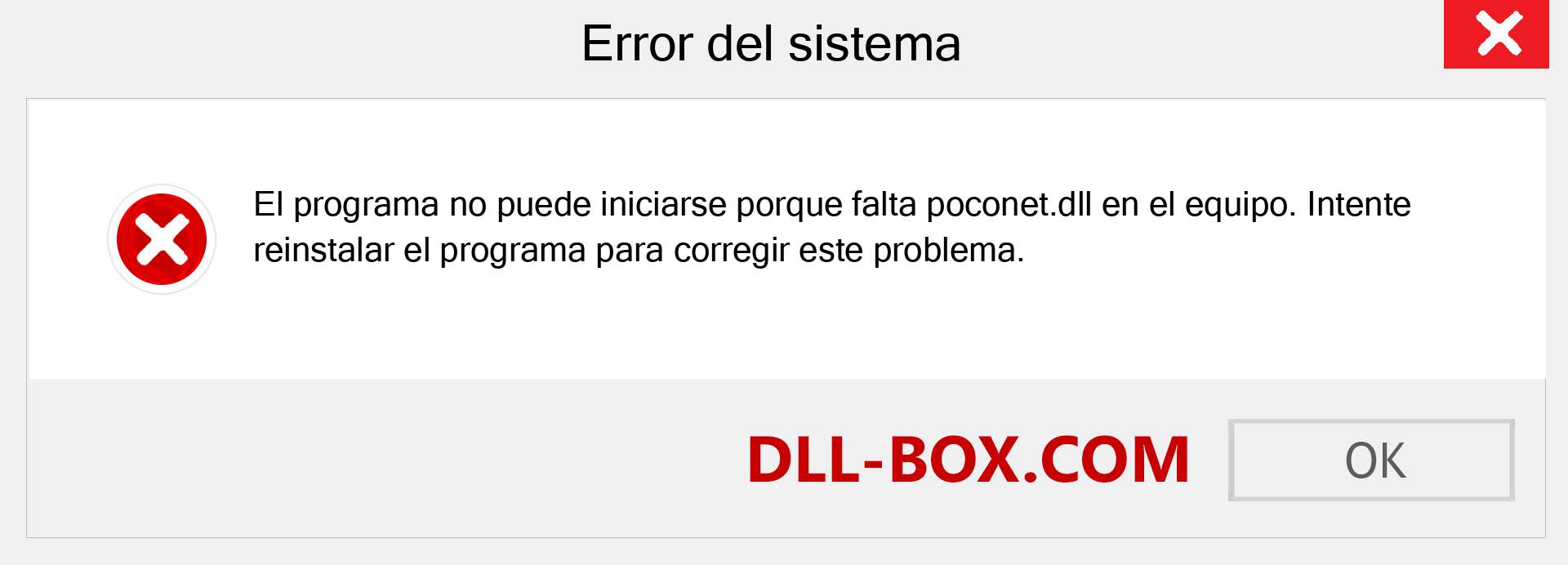 ¿Falta el archivo poconet.dll ?. Descargar para Windows 7, 8, 10 - Corregir poconet dll Missing Error en Windows, fotos, imágenes